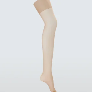 Medias transparentes de uso diario de 15 deniers, paquete de 3, color almendra