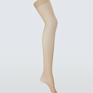 Medias de uso diario de 20 deniers, paquete de 3, color almendra