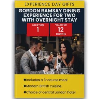 Experiencia gastronómica para dos con alojamiento en la supertienda de actividades Gordon Ramsay
