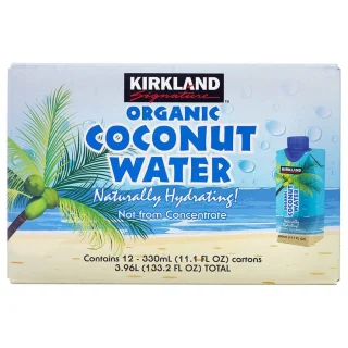 Agua de coco orgánica Kirkland Signature 12 x 330 ml