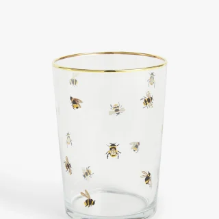 Vaso de vidrio Bee Glass 510 ml transparente multicolor