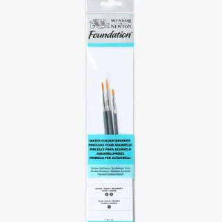 Set de 3 pinceles de acuarela Winsor & Newton Foundation