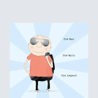 Rosie hizo algo El hombre El mito Tarjeta de felicitación