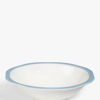 Tazón de cereales de porcelana fina con forma de aster, 18 cm