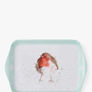 Bandeja decorativa de melamina Robin de Wrendale Designs, 21,5 cm