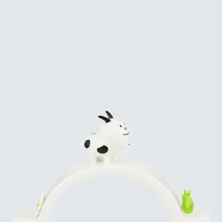 Adorno de porcelana del puente de animales de Alessi