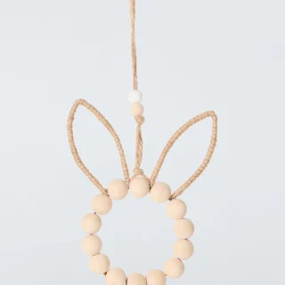 Adorno colgante de conejito con cuentas