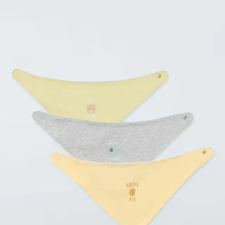 Baberos con eslogan para bebés (paquete de 3)