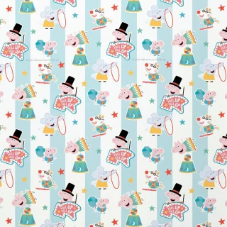Papel de regalo multicolor de circo de Peppa Pig de Hasbro 3M