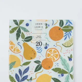 Servilletas de papel Aqua Fruit, paquete de 20