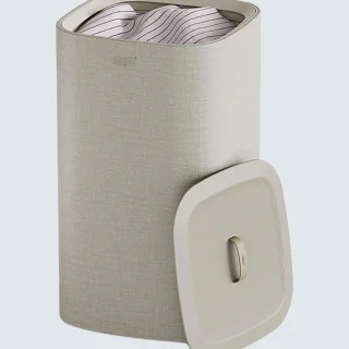 Cesto individual para la ropa Joseph Joseph Tota 60L color crudo