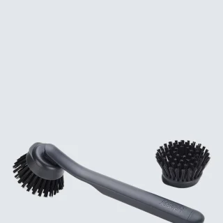 Cepillo para platos Joseph Joseph Sinktech con cabezal de repuesto de grafito