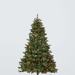 Árbol de Navidad preiluminado de cachemir