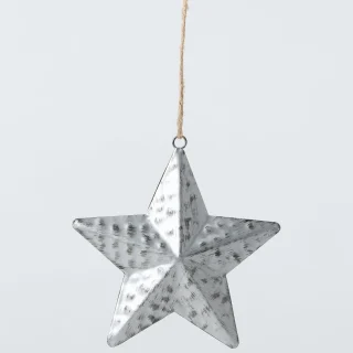 Adorno de estrella de las antiguas maravillas, plata