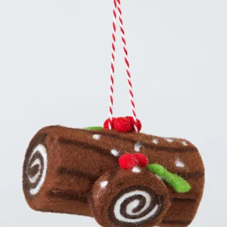 Árbol de Navidad de fieltro con tronco de fieltro de la colección Heirloom Splendour