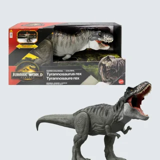 Figura de acción del Tiranosaurio Rex Super Colosal de Jurassic Park Jurassic World Rebirth