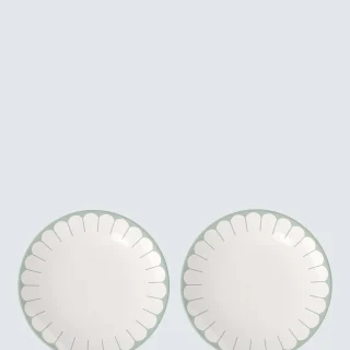 Villeroy Boch Fleur Juego De 2 Platos Llanos De Porcelana 26 Cm Vert