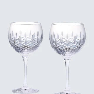 Juego de 2 copas de balón para ginebra Royal Doulton Ashmere de cristal tallado, 470 ml, transparentes