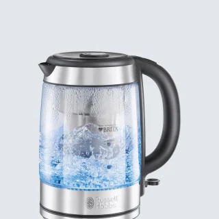 Tetera de cristal Russell Hobbs 20760 10 Purity de 1 litro, color plata