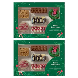 Caja de iconos navideños de chocolate Choc on Choc (2 x 70 g)