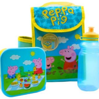 Bolsa y botella para el almuerzo de Peppa Pig Mi Primera Lonchera - 580 ml