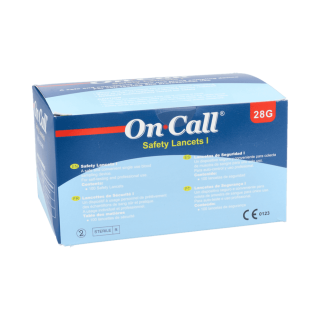 On Call Plus Lancetas Seguridad 100 Uds – Obtención de Muestras de Sangre