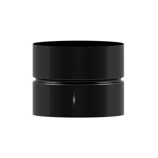 Manguito Union Tubos Estufa Vitrificado Negro Hembra - Hembra Ø 200 mm. Machon, Empalme Tubos Chimena, Empalme Tubos Estufa,