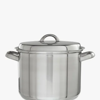 Cacerola clásica de acero inoxidable de 6,5 L y 24 cm