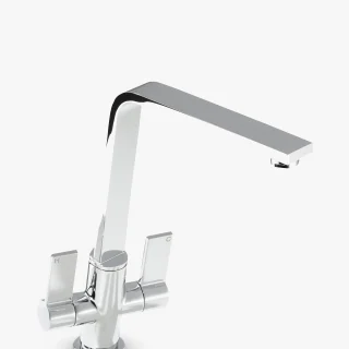 Grifo de cocina Abode Linear Flair de 2 palancas
