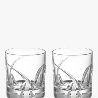 Vasos de cristal tallado Grosseto, 290 ml, juego de 2, transparentes