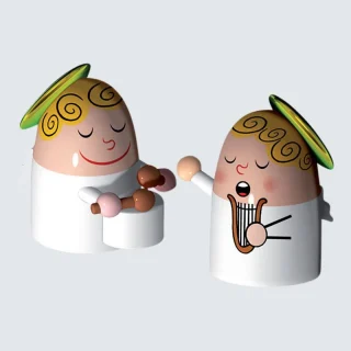 Conjunto de figuras de la banda Alessi Angel