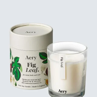 Vela aromática Aery con aroma a hoja de higuera, 200 g