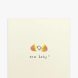 Tarjeta de bebé recién nacido de Ruth Jackson Chick