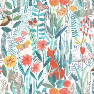 Papel pintado de arlequín al escondite