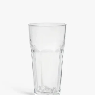 Vaso de vidrio transparente para bebidas