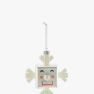 Adorno navideño de copo de nieve Alessi Cubik