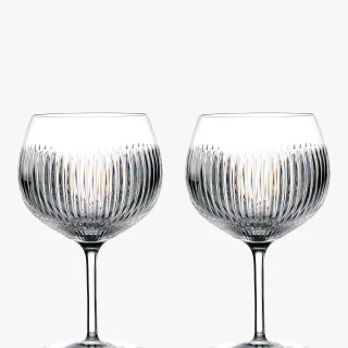 Juego de 2 copas de balón de cristal tallado Waterford Crystal Gin Journeys Aras de 550 ml, transparentes