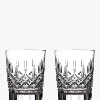 Juego de 2 vasos dobles de cristal tallado Waterford Crystal Lismore Old Fashioned de 354 ml, transparentes