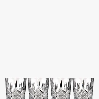 Juego de 4 vasos dobles de cristal Waterford Crystal Marquis Markham Old Fashioned de 310 ml, transparentes