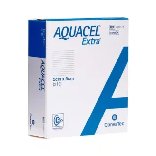 Aquacel Extra 5X5 cm 10 Apósitos – Curación de Heridas