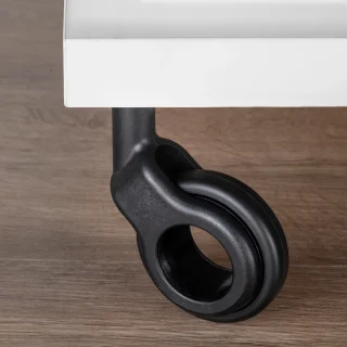 Emuca Lote de 4 ruedas Hole 2 con placa de montaje, diámetro 60mm