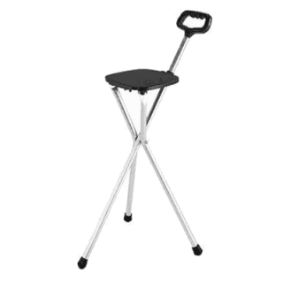 Baston Aluminio Con Asiento Plegable