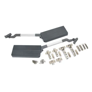 Juego de compases para puertas elevables Agile Flap, Acero y Plástico