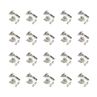 Lote de 20 bisagras rectas X91 con cierre suave y suplementos