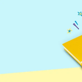 Cajón de escritorio de 4 piezas azul