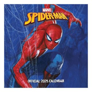 Calendario de pared cuadrado de Spider-Man 2025 (30 cm x 30 cm)