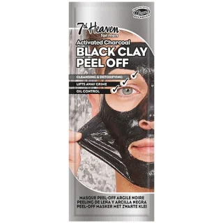 Mascarilla exfoliante de arcilla negra con carbón activado para hombre 7th Heaven