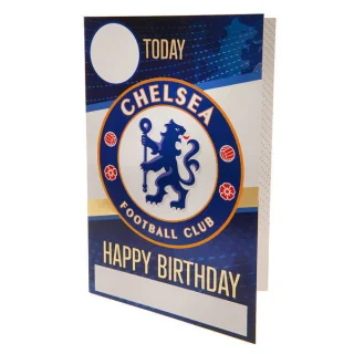 Tarjeta de cumpleaños del Chelsea FC con pegatinas