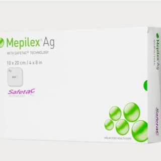 Mepilex Ag 10×10 Cm 5 Uds – Apósito Antimicrobiano