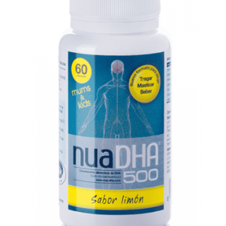 NuaDHA 500 60 Perlas Nua Sabor limón – Para el Bienestar Cerebral y Visual